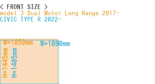 #model 3 Dual Motor Long Range 2017- + CIVIC TYPE R 2022-
